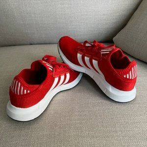 Red Addidas Athletic Shoes